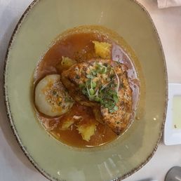 Seared Swordfish on squash
