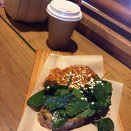 Baked beans on sourdough with a flat white. Gets my vote :)