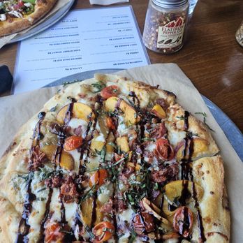 Esters Oneida Park - Limited time peach pizza. The best! - Pizza Near Me - Denver, Colorado Esters Oneida Park - Limited time peach pizza. The best! - Pizza Near Me - Denver, Colorado