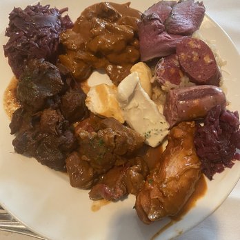 Black Forest Inn - A mess of wild animals on my plate. Loved it - German Near Me - Stanhope, New Jersey