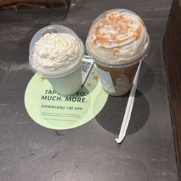 Vanilla Bean Crme Frappuccino Blended Crme Caramel Ribbon Crunch Frappuccino Blended Beverage