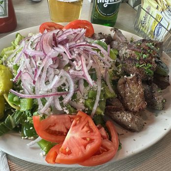 Kostas Family Restaurant - beef souvlaki salad - Greek Near Me - Buffalo, New York