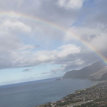 Maili Pillboxes - Half a rainbow - Hiking Near Me - Waianae, Hawaii Maili Pillboxes - Half a rainbow - Hiking Near Me - Waianae, Hawaii