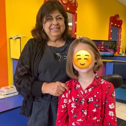 Fireflies Haircuts for Kids - Francis and my daughter