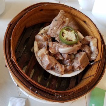 Tai Pan Dim Sum - Black bean spareribs, not enough black beans and under cooked. - Dim Sum Near Me - Honolulu, Hawaii Tai Pan Dim Sum - Black bean spareribs, not enough black beans and under cooked. - Dim Sum Near Me - Honolulu, Hawaii