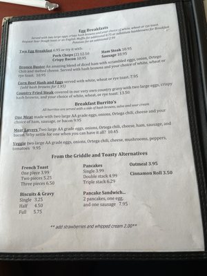 Menu photo 5 Knotty Pine Restaurant & Lounge Caliente, NV