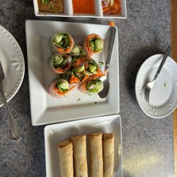 Thai Palms - Garden and Spring rolls with a kickass cucumber salad