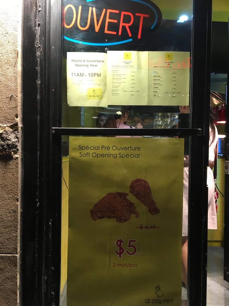 le coq opening hours