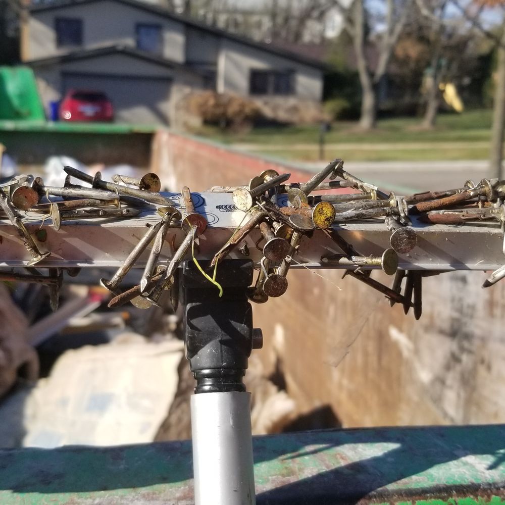 New American Home Improvement - Some of the nails left on my driveway - Roofing Near Me - McHenry, Illinois