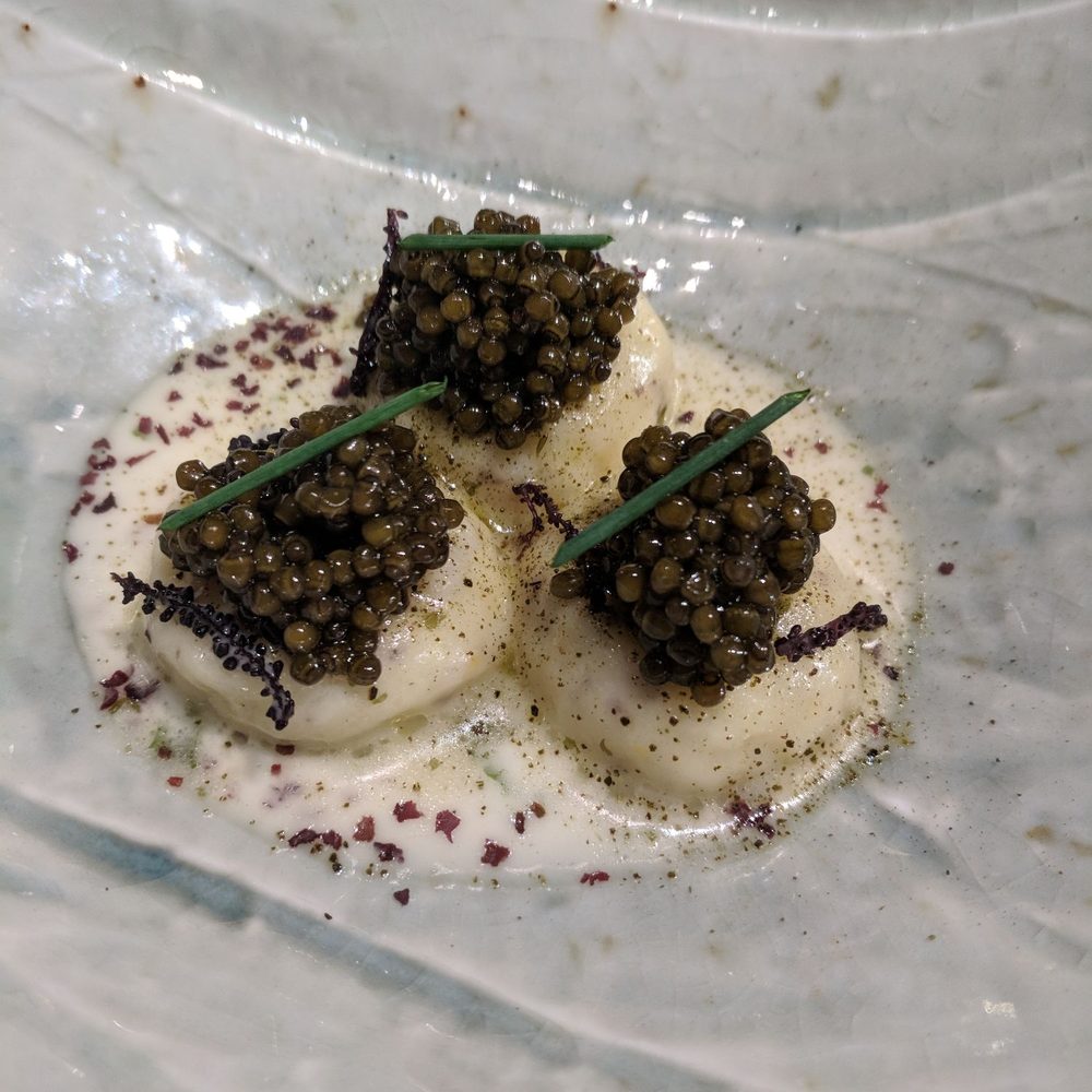Lazy Bear - Caviar and sourdough dumplings - New American Near Me - San Francisco, California Lazy Bear - Caviar and sourdough dumplings - New American Near Me - San Francisco, California