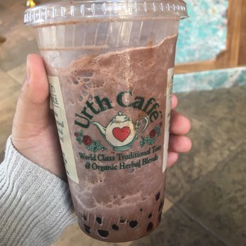 Urth Caffé - Orange - Chocolate milkshake with added boba - Coffee & Tea Near Me - Orange, California