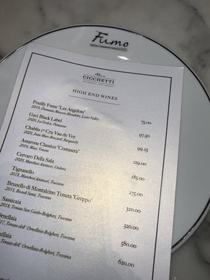 Menu photo 4 Fumo London, XGL Menu photo 4 Fumo London, XGL