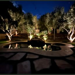 They did all the flagstone, turf and lighting work.