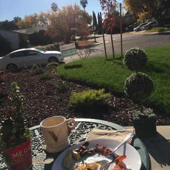 CuttingEdge Landscape & Tree - Enjoying breakfast + my new lawn! - Landscaping Near Me