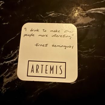 Artemis Speakeasy - On the table - Speakeasies Near Me - Ronkonkoma, New York