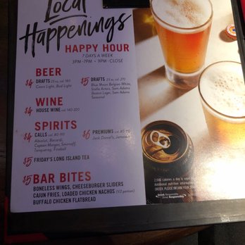 TGI Fridays - Happy Hour Menu - American Near Me - Maple Grove, Minnesota