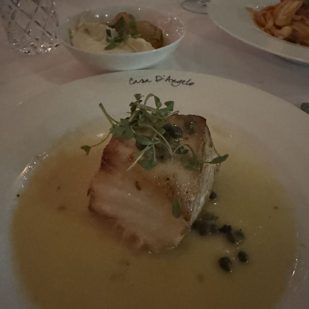 Casa D'Angelo - Chilean seabass with lemon piccata (special order) - Italian Near Me - Fort Lauderdale, Florida