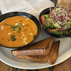 The Modern Bakeshop & Cafe - Soup of the day was tomato soup and it comes with salad and bread
