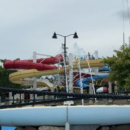 Lazy river and slides Lazy river and slides