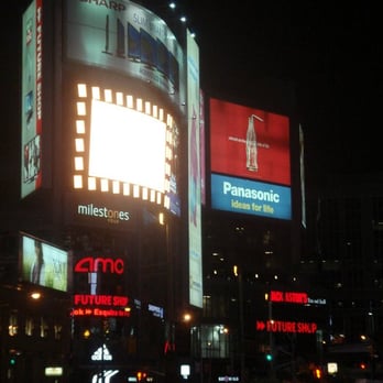 Cineplex Cinemas Yonge-Dundas and VIP - Outside the theatre at night - Cinema Near Me - Toronto, Ontario