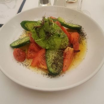 Manchego - Salad, 2 types of tomatoes, cucumber, avocado, cherry vinegar olive oil w/ lots of garlic. Wine, Deobriga, Tempranillo, Rioja, Spain 2018 - Spanish Near Me - Santa Monica, California Manchego - Salad, 2 types of tomatoes, cucumber, avocado, cherry vinegar olive oil w/ lots of garlic. Wine, Deobriga, Tempranillo, Rioja, Spain 2018 - Spanish Near Me - Santa Monica, California