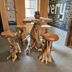 The Barn - Natural wood table and chairs