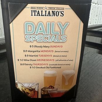 Italiano's Pasta & Pizza Parlor - Daily Specials - Italian Near Me - Venice, Florida Italiano's Pasta & Pizza Parlor - Daily Specials - Italian Near Me - Venice, Florida