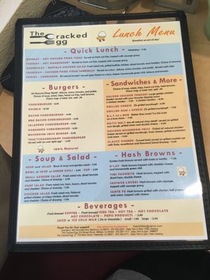 Menu photo 1 The Cracked Egg Platteville, CO