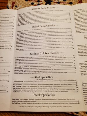 Menu photo 4 Adelina's Restaurant & Pizzeria Mountain Top, PA