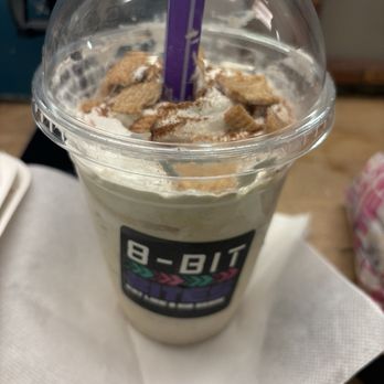 8-Bit Bites - Cinnamon Cruise MILKSHAKE - Fast Food Near Me - New York, New York