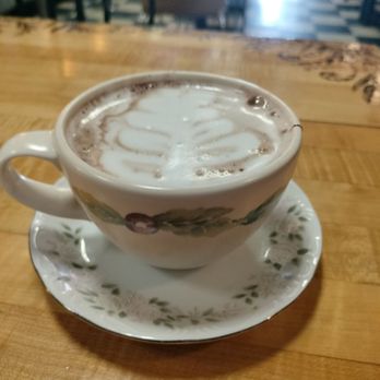 Amy's Place - Beautiful lavender cocoa @ Amy's Place/Buffalo. - Vegetarian Near Me - Buffalo, New York Amy's Place - Beautiful lavender cocoa @ Amy's Place/Buffalo. - Vegetarian Near Me - Buffalo, New York
