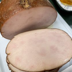 New Orleans Grill - "brined smoked boneless turkey breast"... AKA processed deli meat heated on a smoker.