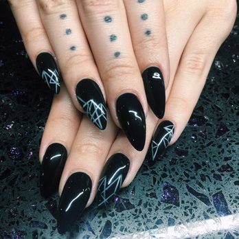 Envy Nails & Spa - The nail art on both of these are created by San, one she shaped and filled and the other was shaped by a different male nail technician! - Nail Salons Near Me - Austin, Texas