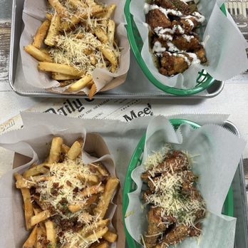 Dean's Wings & K Kitchen - Garlic Parmesan and K-Spicy Sweet Soy Wings & Truffle and Snow Mountain Fries - Korean Near Me - Peachtree Corners, Georgia Dean's Wings & K Kitchen - Garlic Parmesan and K-Spicy Sweet Soy Wings & Truffle and Snow Mountain Fries - Korean Near Me - Peachtree Corners, Georgia
