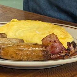 Homestead Family Restaurant - Brad's (who I just met?), the local celebrity, meal