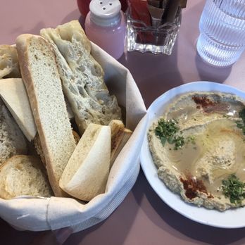 Bobe Kitchen & Bakery - Bread basket, served with housemade hummus - Bakeries Near Me - Miami, Florida