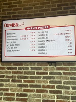 Menu photo 1 Crawfish Cafe Pearland, TX