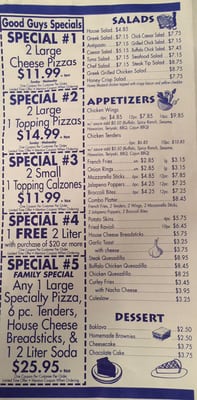 Menu photo 3 Good Guys Pizza Leicester, MA Menu photo 3 Good Guys Pizza Leicester, MA