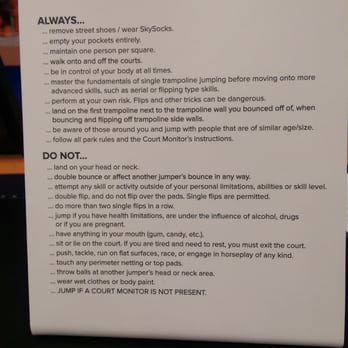 Sky Zone Trampoline Park - More rules - Trampoline Parks Near Me - Norwalk, Connecticut Sky Zone Trampoline Park - More rules - Trampoline Parks Near Me - Norwalk, Connecticut