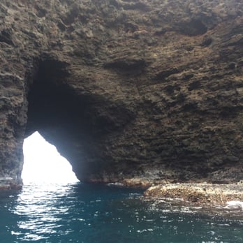 Na Pali Catamaran - Inside the cave with the collapsed ceiling. - Boat Charters Near Me - Hanalei, Hawaii