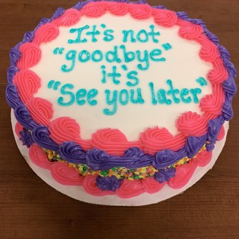 Arnie's Place - Custom ice cream cake for a fare-well party - Barbeque Near Me - Concord, New Hampshire