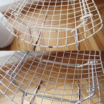 Melrose Metal Finishing - close up before and after. - Powder Coating Near Me - Oakland, California Melrose Metal Finishing - close up before and after. - Powder Coating Near Me - Oakland, California