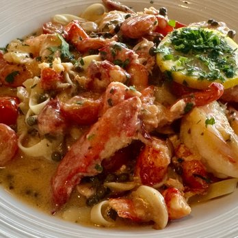 Latitudes - Lobster and Shrimp Fettuccine - Seafood Near Me - Highland Beach, Florida