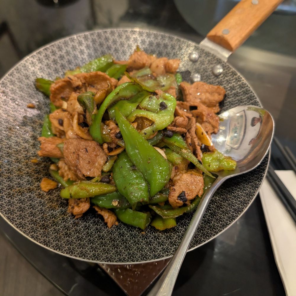 Ji Rong Peking Duck - On fake fire pit (it was a small candle underneath) - Chinese Near Me - Rosemead, California