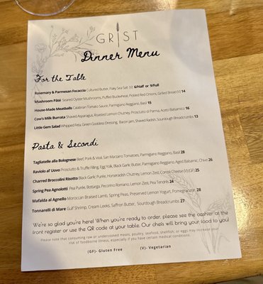 Menu photo 1 Grist Dayton, OH Menu photo 1 Grist Dayton, OH