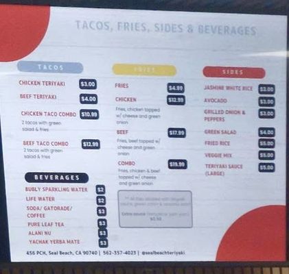 Menu photo 1 Seal Beach Teriyaki Seal Beach, CA