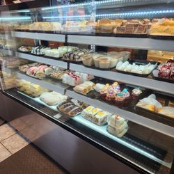 Mara Bakery - 3 glass counters of pastries galore.