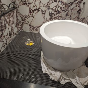 Aqua Vitae Plumbing - Tore the tub and tile up to set a drain flange - Plumbing Near Me - Saint Louis, Missouri