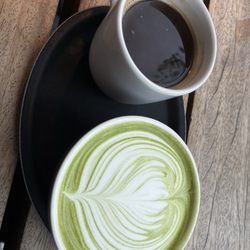 Coffee and matcha