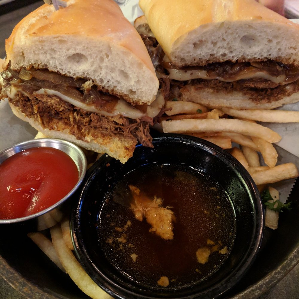 Basin 141 - Friend's sandwich with dip. - Gastropubs Near Me - Monrovia, California Basin 141 - Friend's sandwich with dip. - Gastropubs Near Me - Monrovia, California